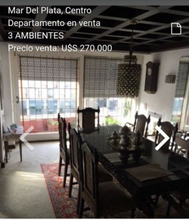 Departamento 3 Ambientes CENTRO