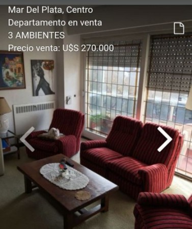 Departamento 3 Ambientes CENTRO