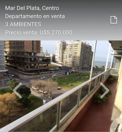 Departamento 3 Ambientes CENTRO