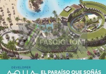 LOTE EN DEVELOPER AQUA. 613m2